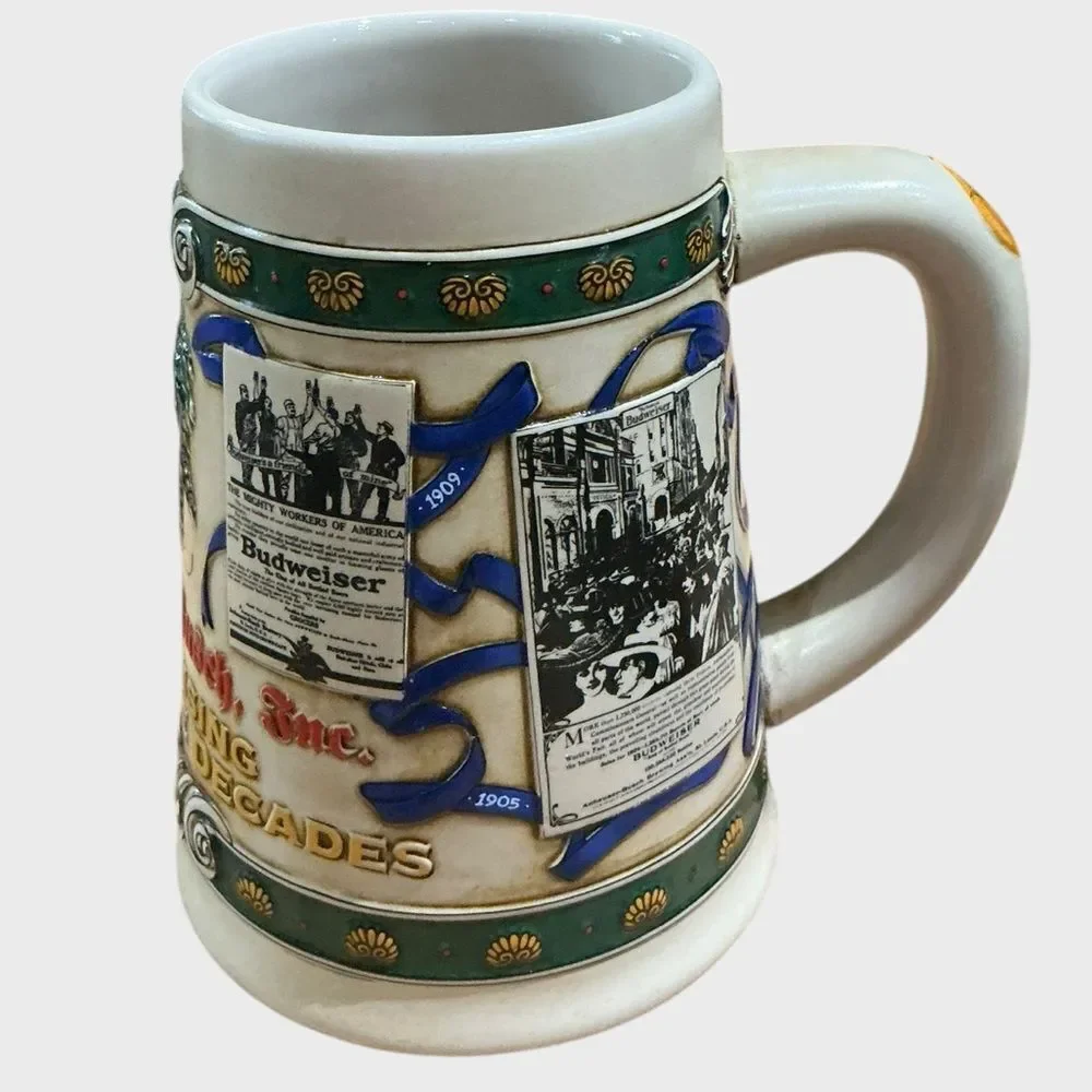 Anheuser Busch Advertising Through the Years Collectible Stein Numbered Rare